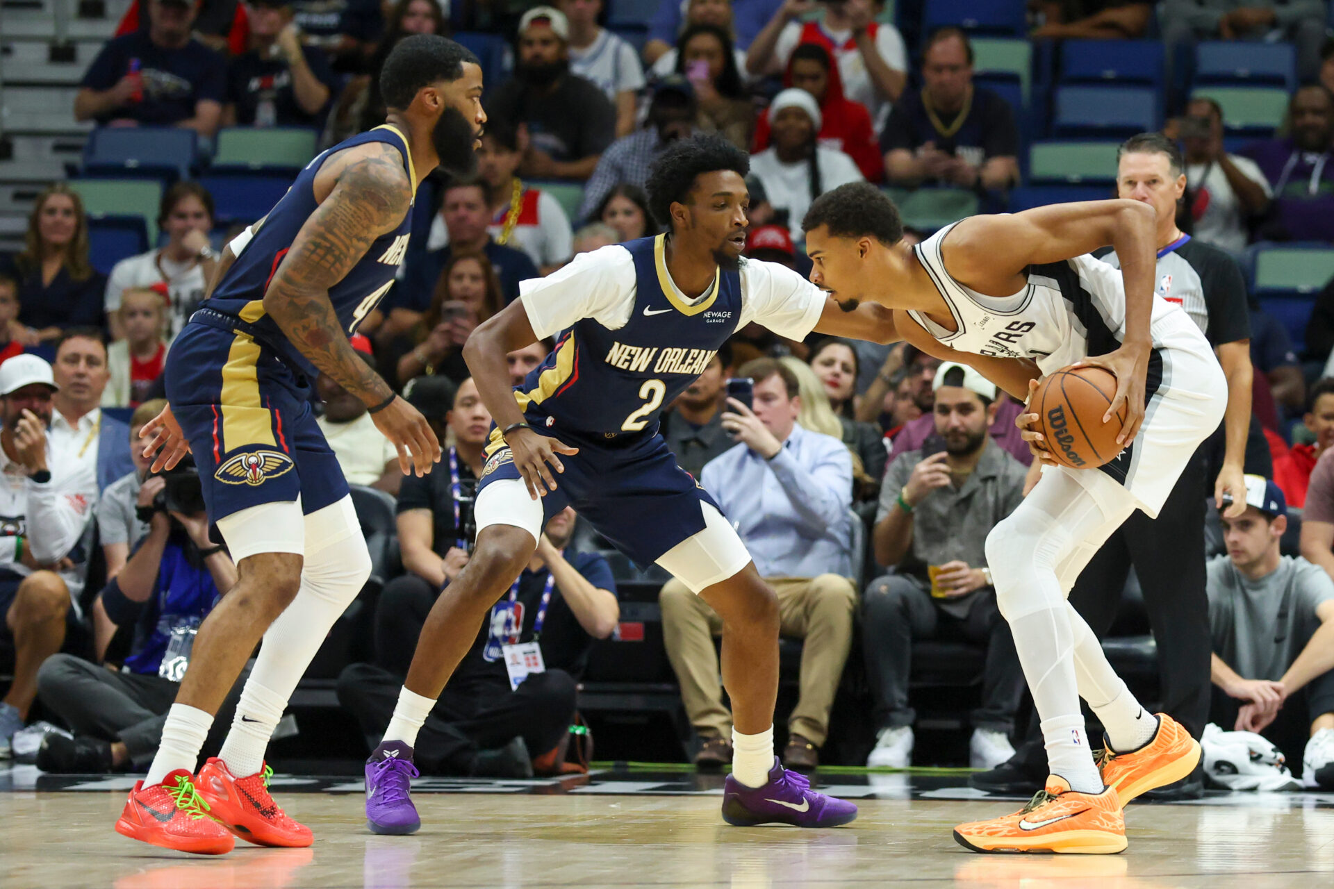 Spurs Pelicans Basketball