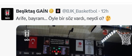 Beşiktaş'tan Galatasaray'a Gönderme: İzniniz Onaylandı, İyi Tatiller...