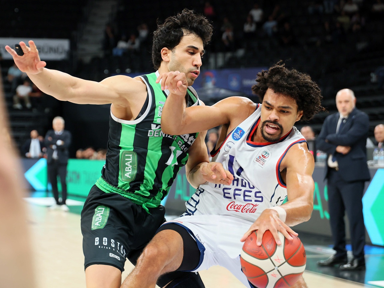 Anadolu Efes Faces Yukatel Denizli Basket in Turkish Super League Anadolu Efes basketball team faces Yukatel Denizli Basket during the Turkish Basketball Super League Week 3 match at Turkcell Basketball Development Centre in Istanbul.